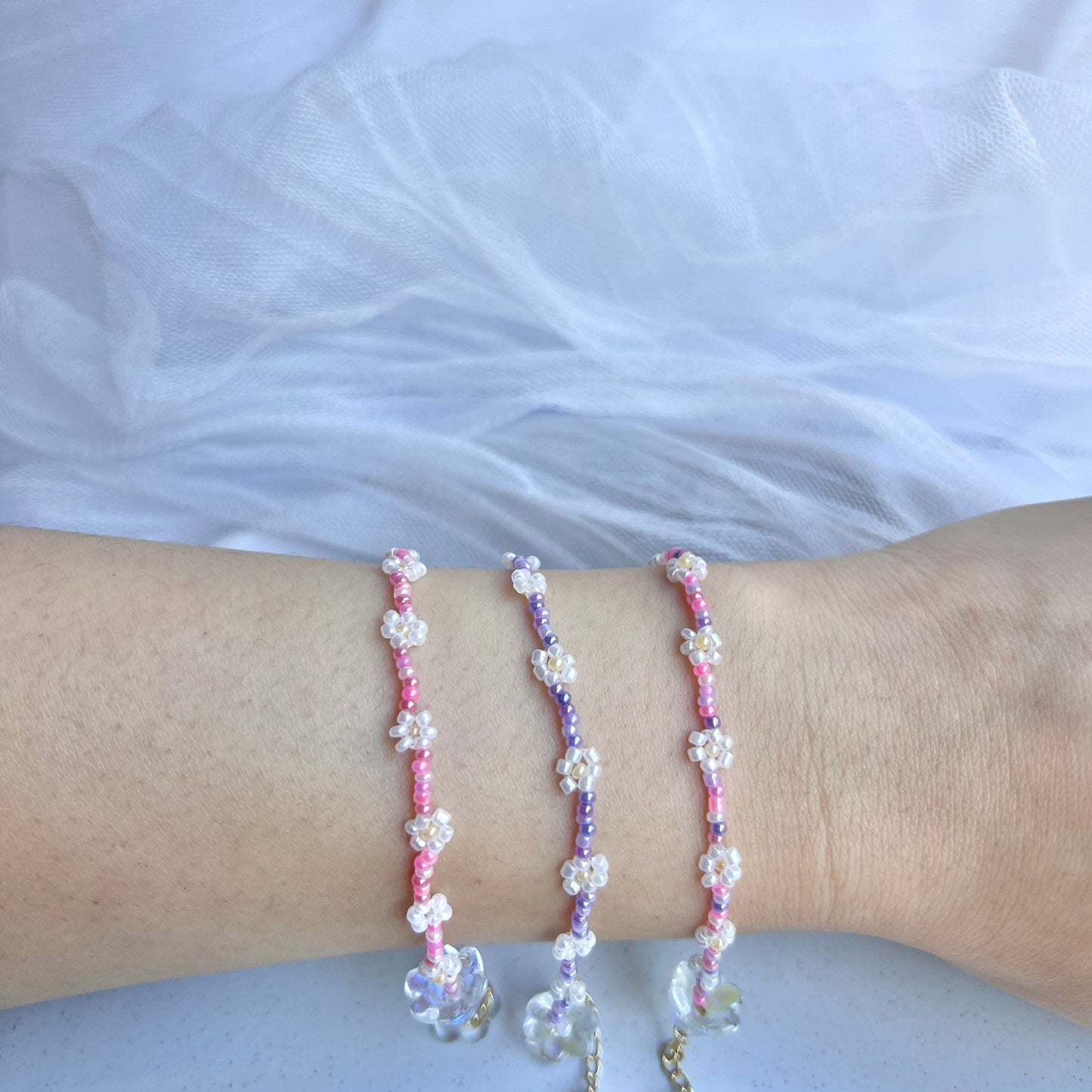 Mermaid Land Official Bracelets Blooming Daisy Stretch Bracelet