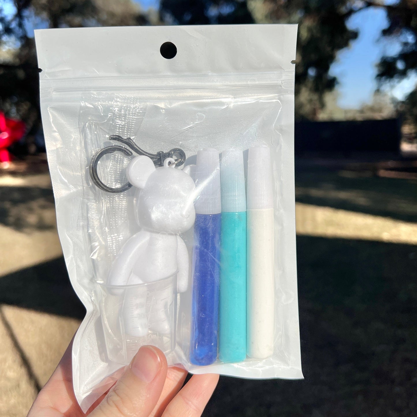 Mermaid Land Official DIY Fluid Bear Keychain Kit