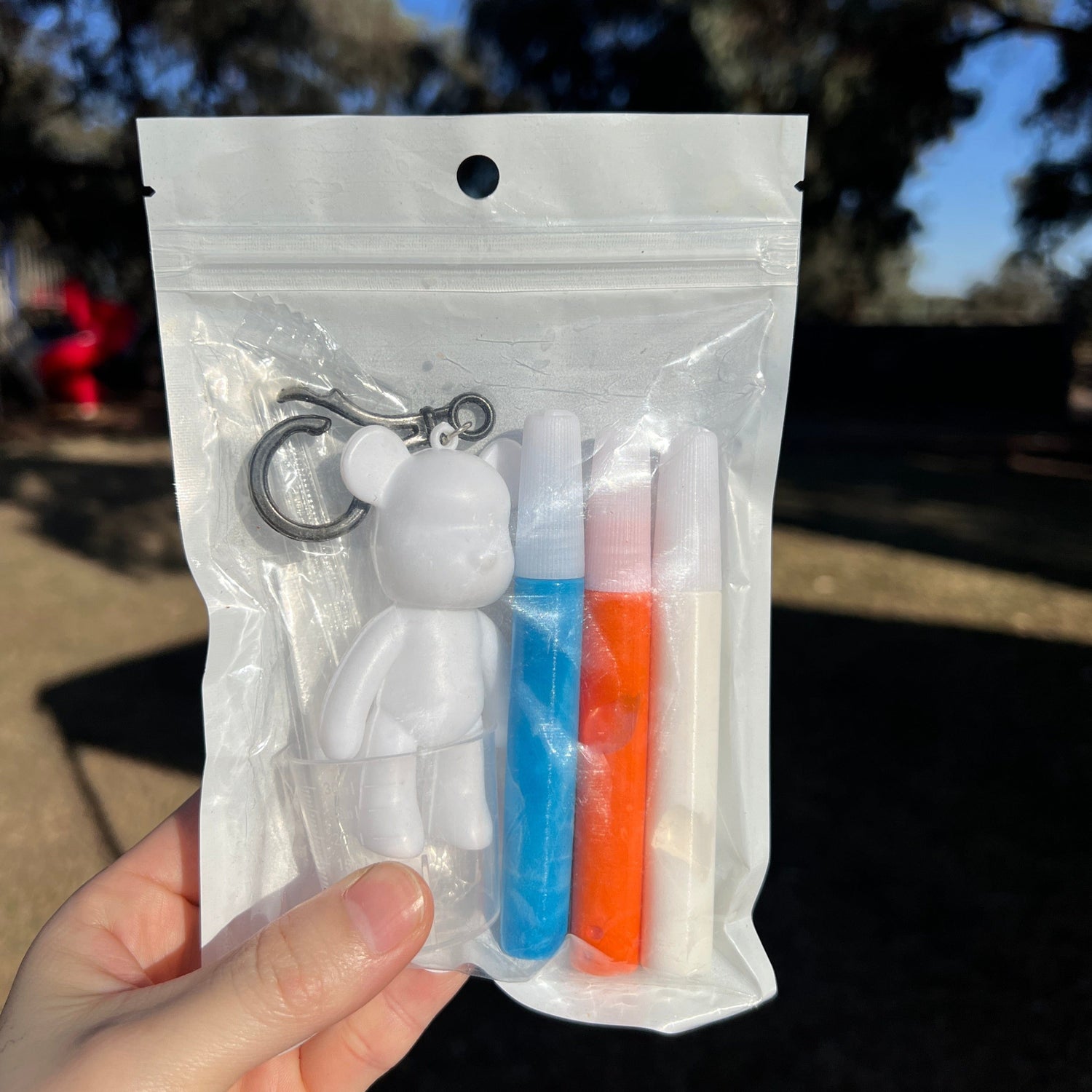 Mermaid Land Official DIY Fluid Bear Keychain Kit