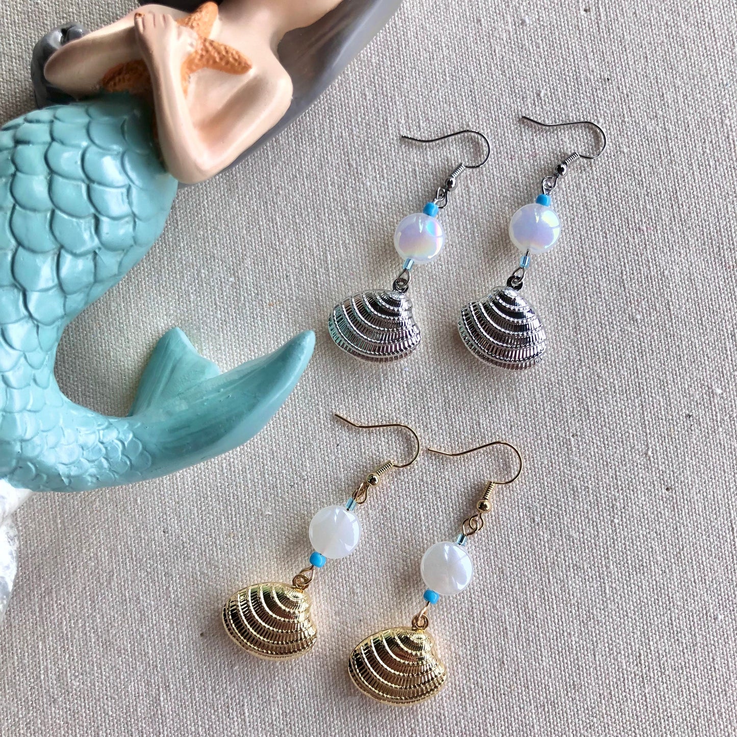 Mermaidland.offical Earrings Little Blue Shell