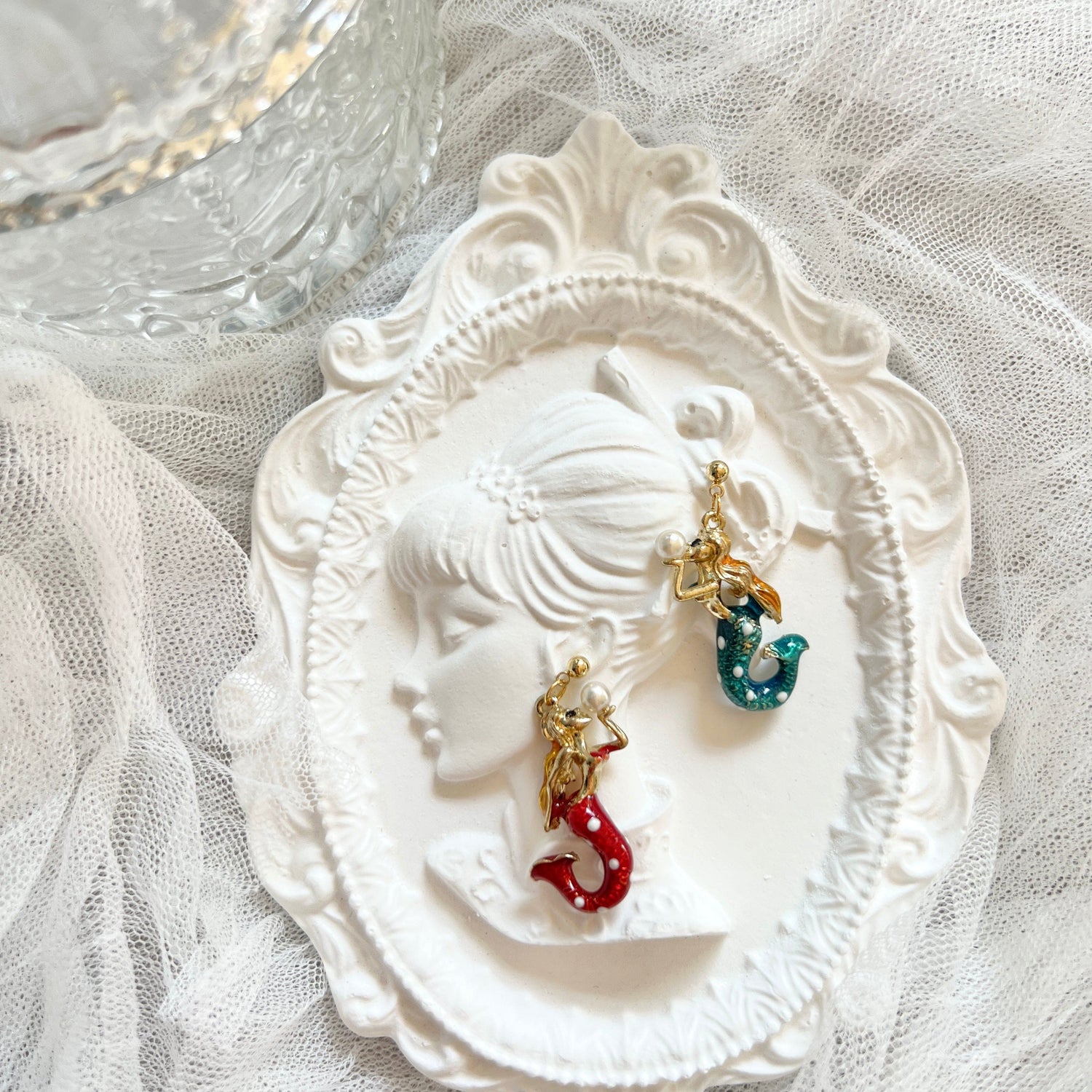 Mermaidland.offical Earrings Original Twin Mermaid